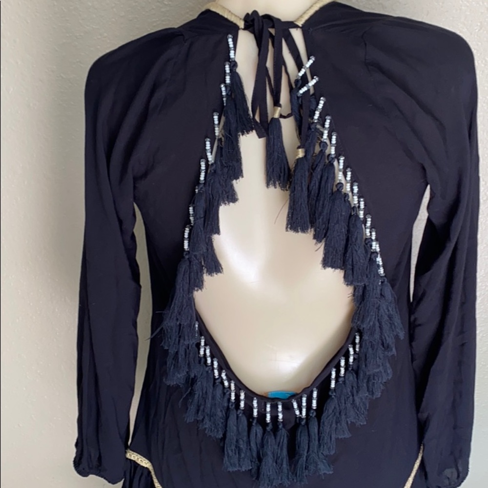 Skemo Mid sleeve tassel cover-up - Picture 2 of 7